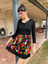 60s Floral Fringe Dress