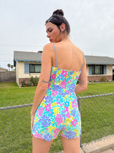 80s Pastel Floral Playsuit