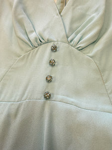 60s Blue Babydoll Dress
