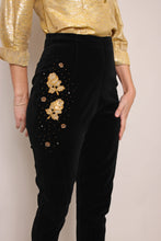 60s Velvet Cigarette Pants
