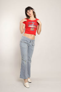 70s Wrangler Striped Jeans