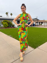 70s Jantzen Tropical Maxi Dress