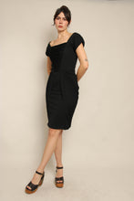 60s Ruched Cocktail Dress