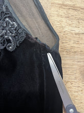90s Black Velvet Party Dress