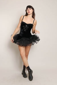 50s Goth Ballerina Witch - Leotard