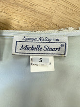 80s Seafoam Edwardian Blouse