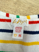 70s Rainbow Knit Keyhole Top