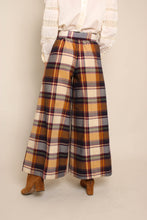 70s Plaid Knit Bell Bottoms