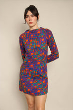 60s Psychedelic Mini Dress