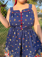 80s Cotton Floral Sun Dress