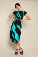 80s Teal Abstract Set