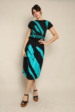 80s Teal Abstract Set