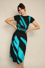 80s Teal Abstract Set