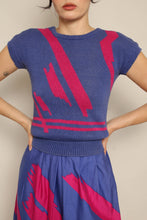 80s Purple Abstract Set