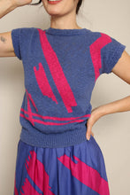 80s Purple Abstract Set