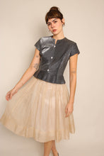 90s Lillie Rubin Gunmetal Shirt