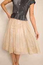 50s Champagne Chiffon Skirt