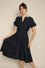 50s Nautical Navy Dress