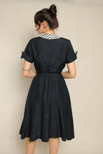 50s Nautical Navy Dress