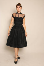 50s Illusion Neckline Dress