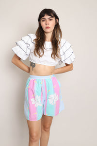 80s Pastel Cotton Shorts