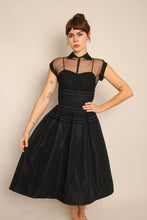 50s Illusion Neckline Dress