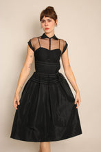 50s Illusion Neckline Dress
