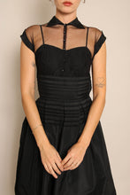 50s Illusion Neckline Dress