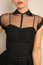 50s Illusion Neckline Dress