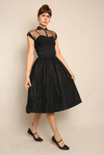 50s Illusion Neckline Dress
