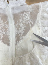 70s Victorian Lace Dress With Train