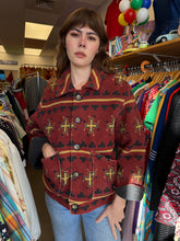 90s Cross Print Southwestern Jacket