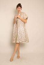 60s Gold Brocade Dress & Jacket Set