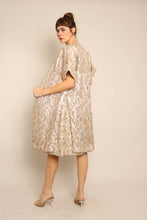 60s Gold Brocade Dress & Jacket Set