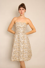 60s Gold Brocade Dress & Jacket Set