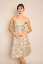 60s Gold Brocade Dress & Jacket Set