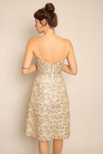 60s Gold Brocade Dress & Jacket Set