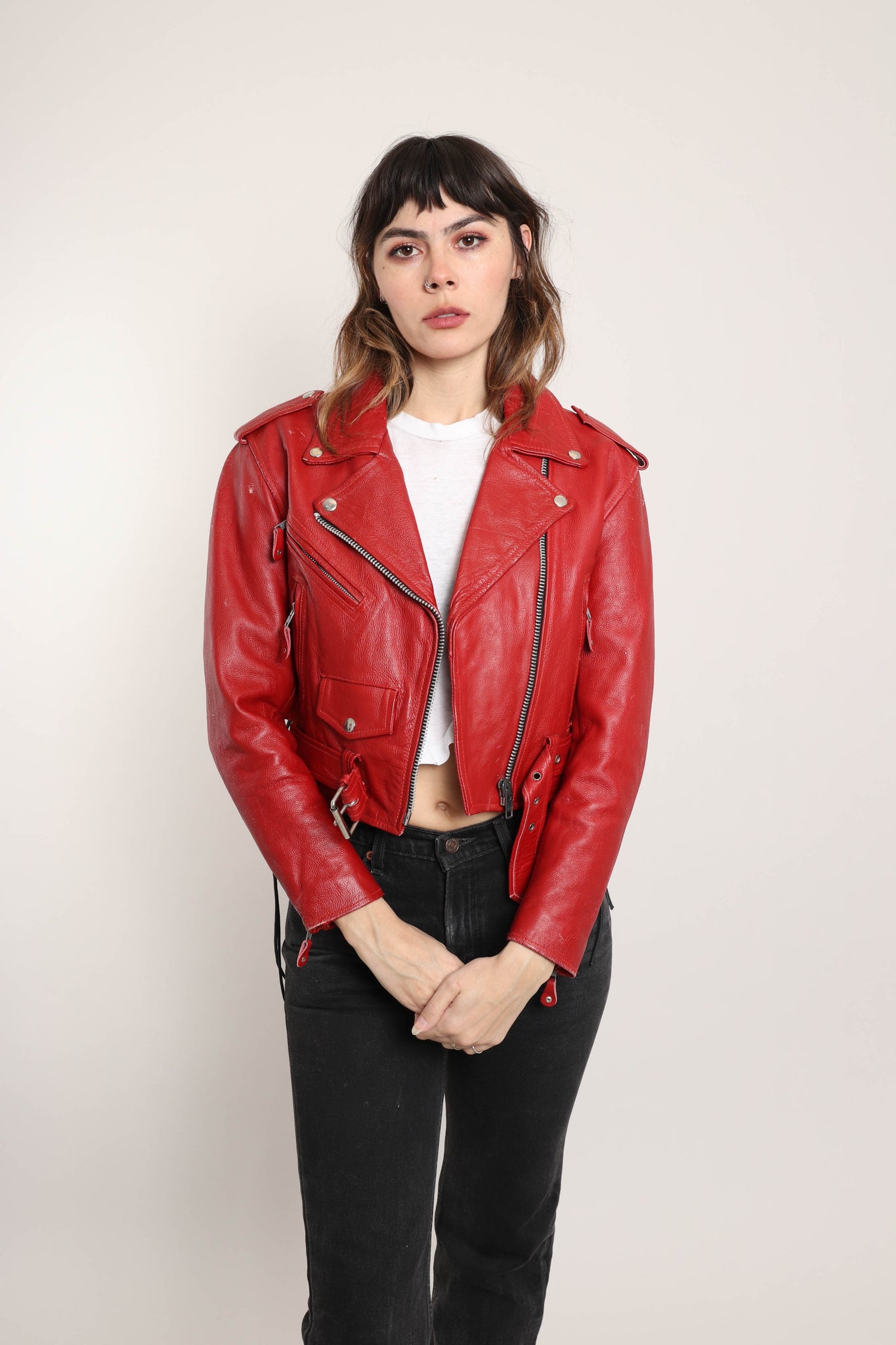 90s Red Motorcycle Jacket – Luxie Vintage