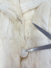 60s Snowy Rabbit Fur Coat