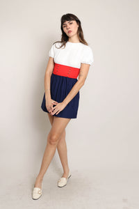 70s Military Mod Mini Dress