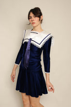 80s Jessica McClintock Velvet Dress