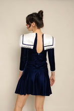 80s Jessica McClintock Velvet Dress