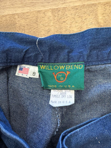 80s Denim Gaucho Pants