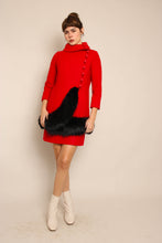 60s Mod Jacket Set With Fur Trim