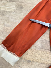 50s Burnt Orange Satin Dress