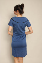 50s Asymmetric Button Dress