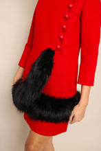 60s Mod Jacket Set With Fur Trim