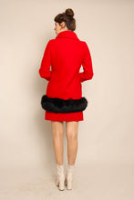 60s Mod Jacket Set With Fur Trim