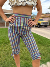 50s Striped Capri Pants