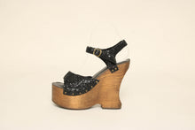 70s Pam Did It For Cherokee Glitter Platform Shoes